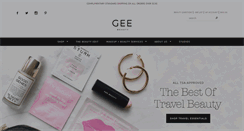 Desktop Screenshot of geebeauty.com